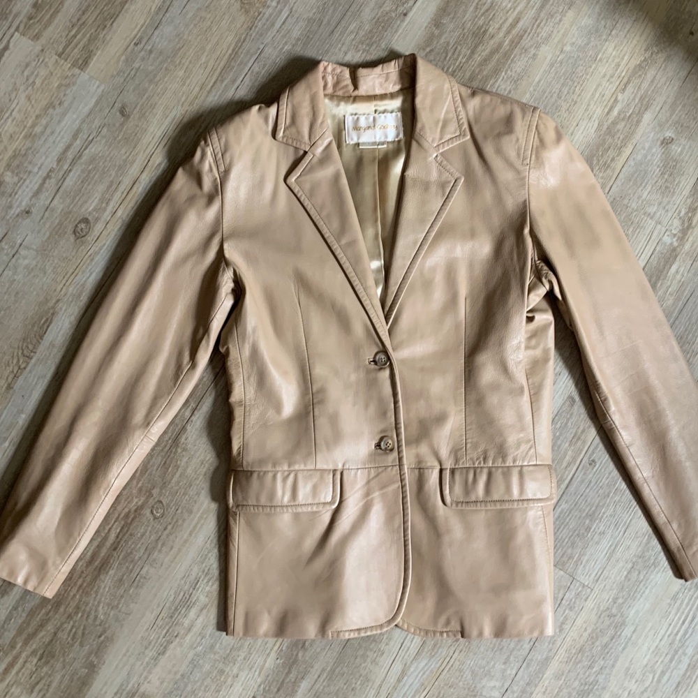 Vintage Margaret Godfrey Leather Jacket Blazer 6